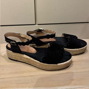 Castañer Black Espadrille Sandals